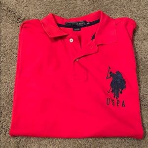 Red US POLO ASSN polo shirt